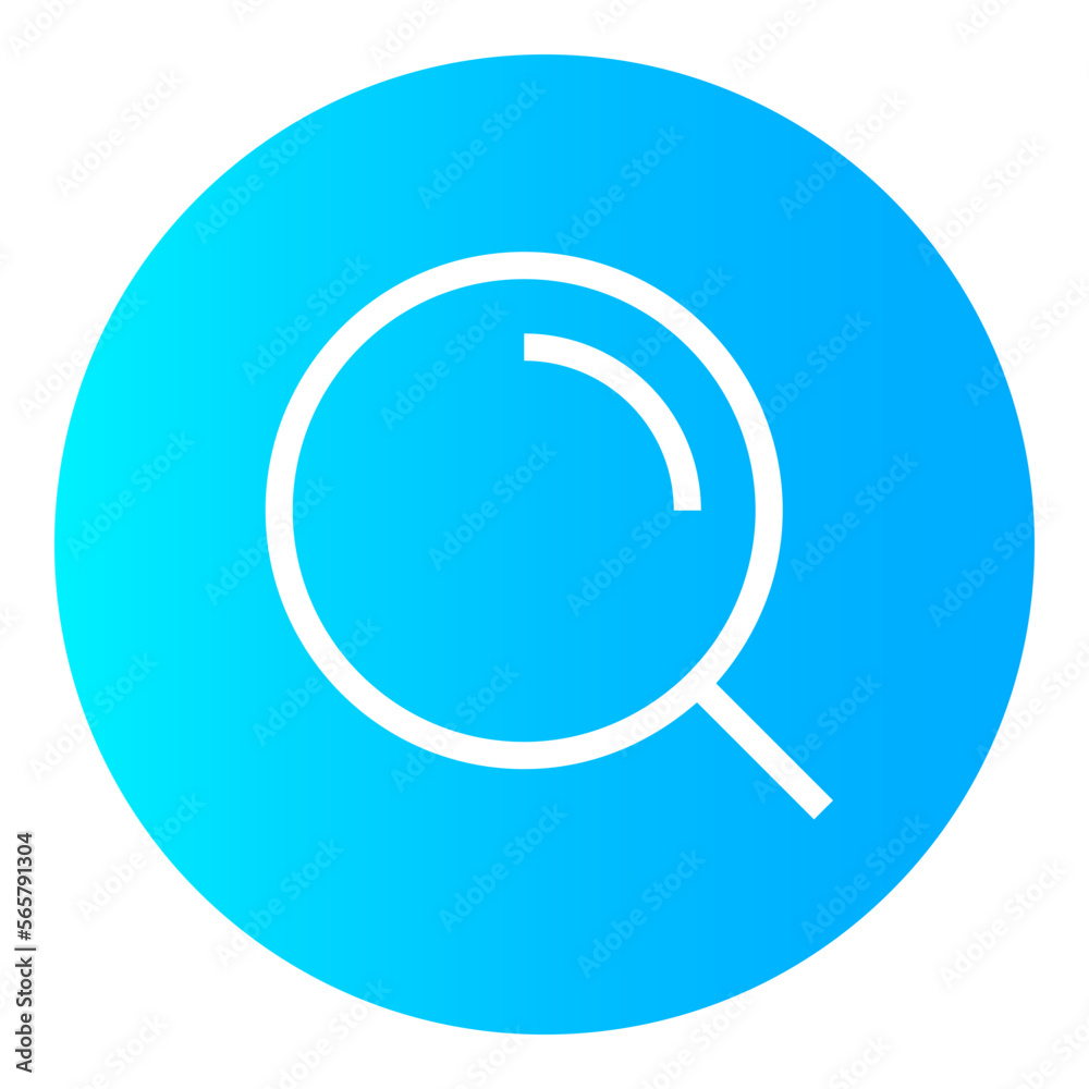 Search Circular gradient icon