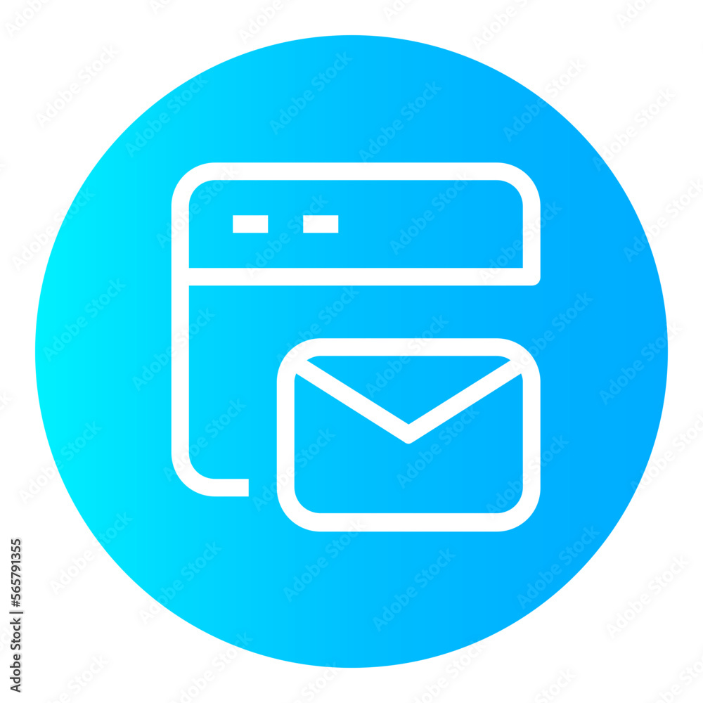 Browser Circular gradient icon Browser Circular gradient icon