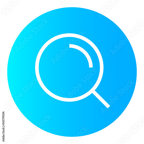 Search Circular gradient icon