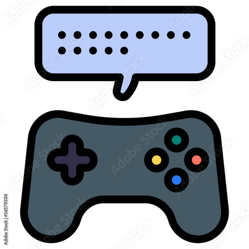 gaming chat illustration