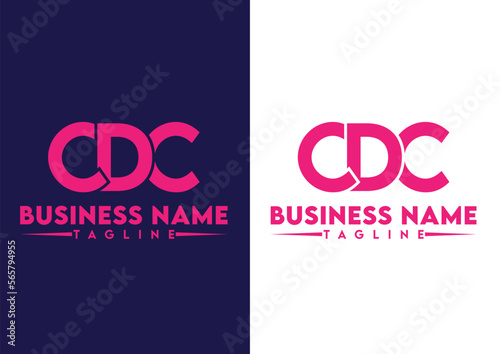 Letter CDC logo design vector template, CDC logo photo