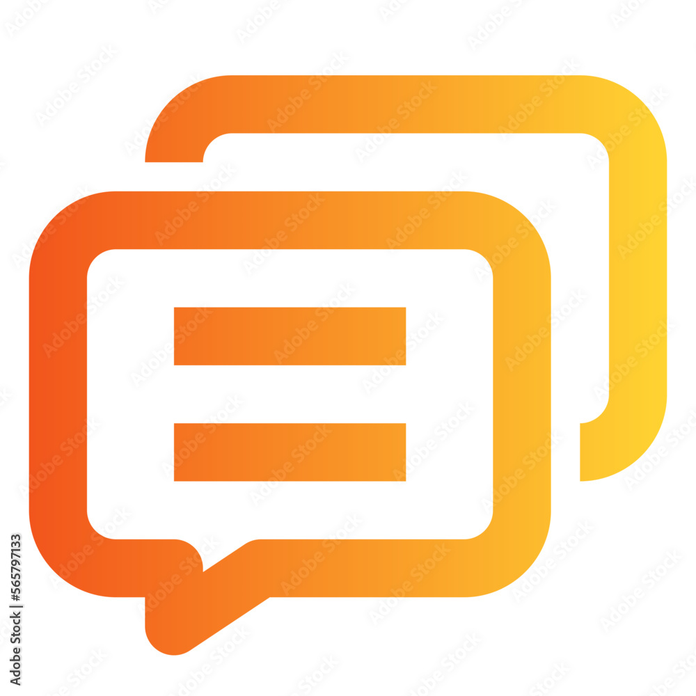 Message gradient icon Message gradient icon