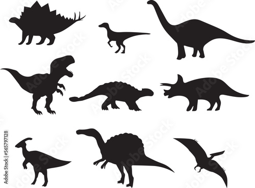 Vector Dinosaurs Silhouette