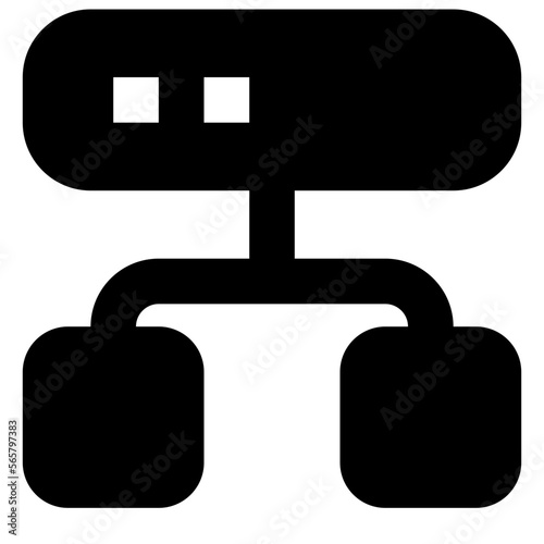 Hierarchy glyph icon