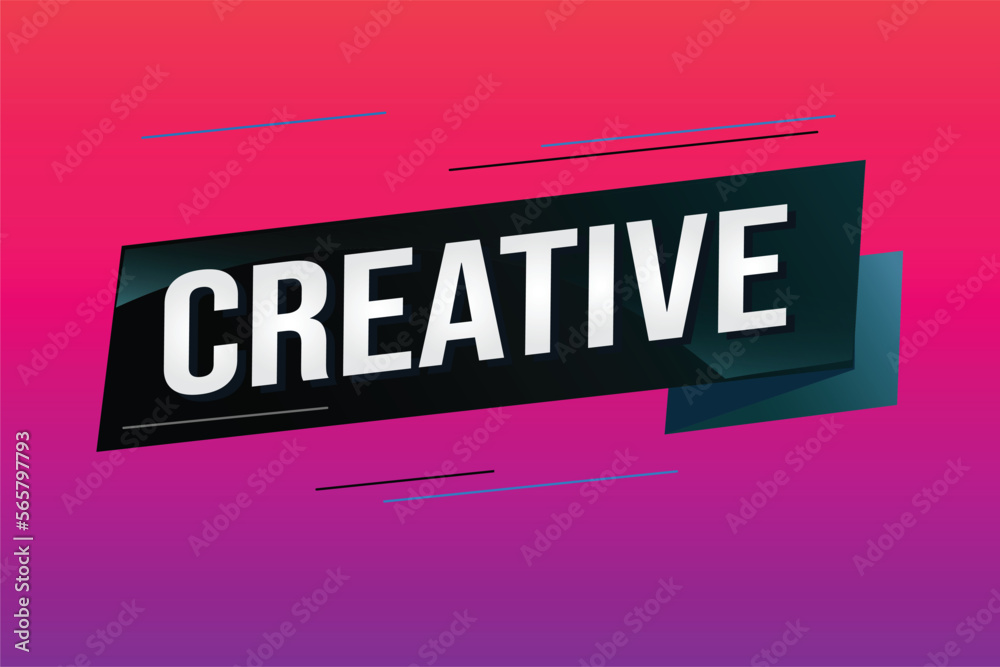 creative word concept vector illustration with lines 3d style for social media landing page, template, ui, web, mobile app, poster, banner, flyer, background, gift card, coupon, label, wallpaper	