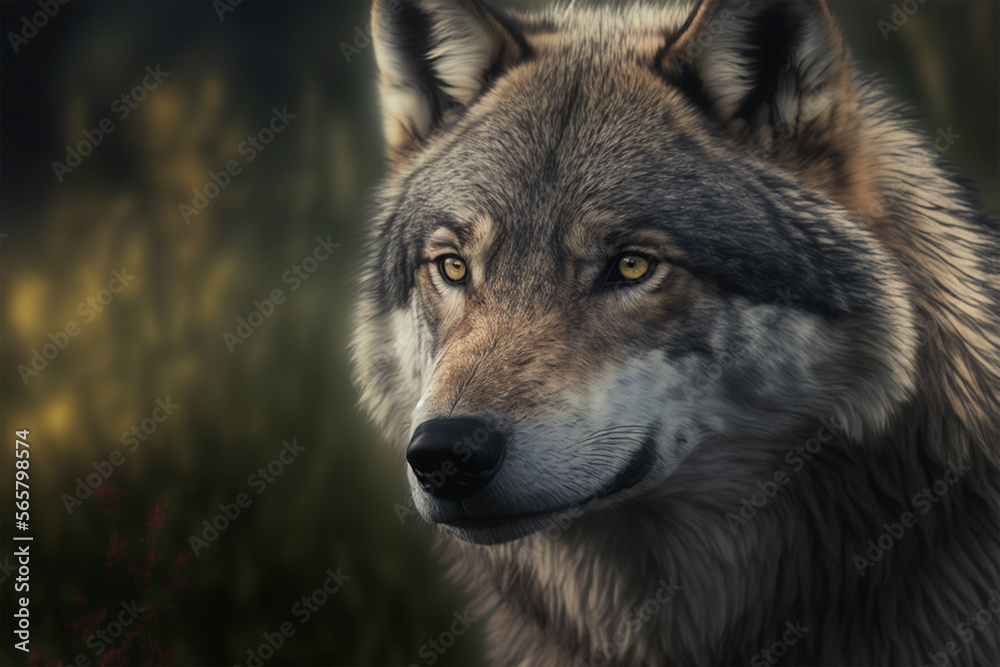 Beautiful wolf in his prime (AI Generated) Beautiful wolf in his prime (AI Generated)