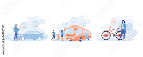 Tela Sustainable transportation illustration