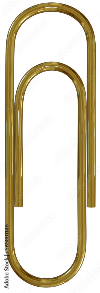 golden U shape paperclip pin golden U shape paperclip pin