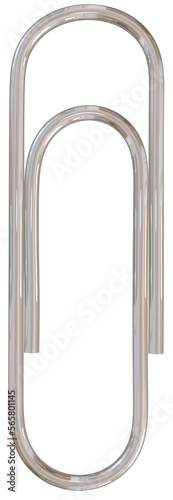 silver U shape paperclip pin