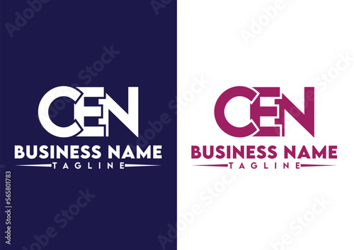 Letter CEN logo design vector template, CEN logo