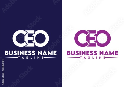 Letter CEO logo design vector template, CEO logo