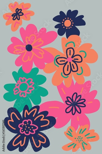 abstract seemless floral background
