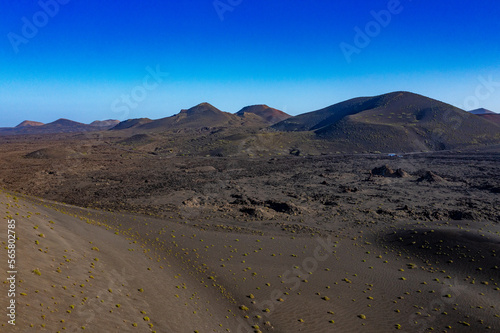 Montana Tinga - Vulkan Landschaften auf Lanzarote von oben