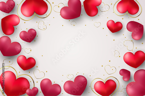 Valentine's Day Background Frame , heart flower, love, relationship, cards