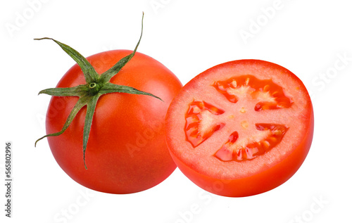 tomato isolated on transparent png.