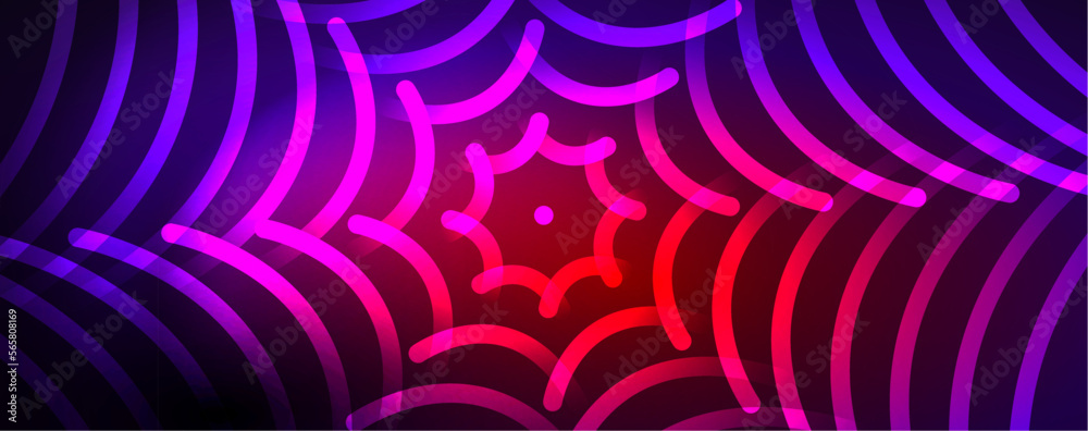 Fototapeta premium Light beams, neon lines abstract background. Vector Illustration For Wallpaper, Banner, Background, Card, Book Illustration, landing page
