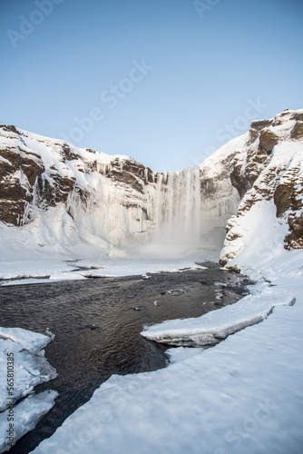 snowy iceland on with different views
