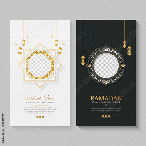 Eid and Ramadan Arabic Islamic style social media story templates collection