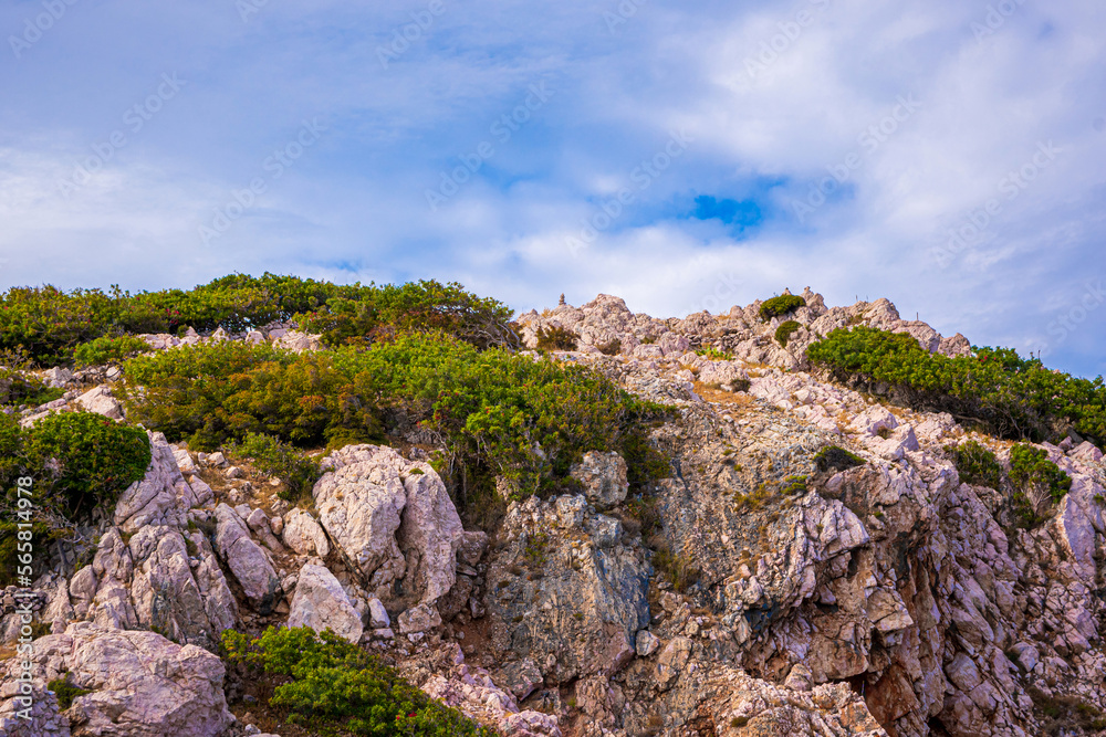 rocks in the mountains Croatia Baška 