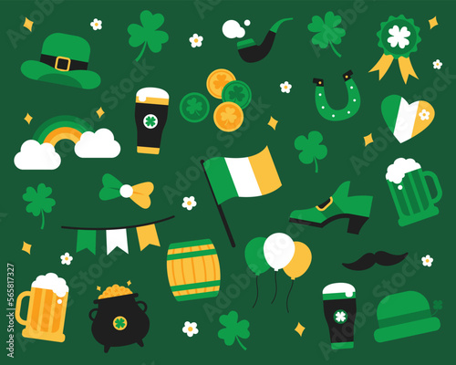 St. Patrick Day Vector Objects