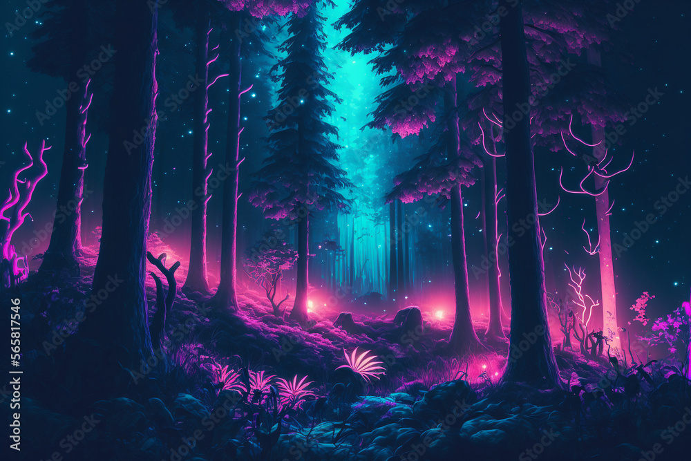 Night forest