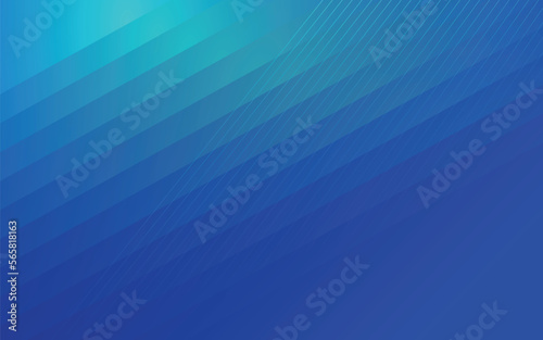 青と水色のグラデーション、シンプルな直線の背景素材、ベクター