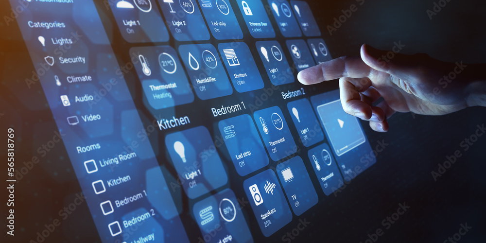 Smart home dashboard to control smart devices and set up home ...