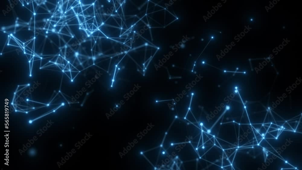 information technology connected lines background video