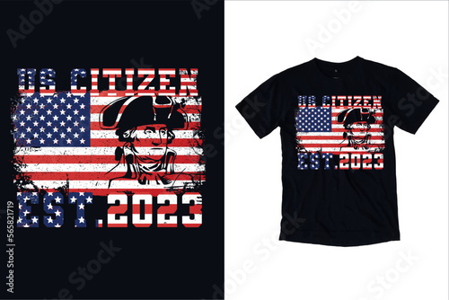us citizen Est 2022-23 t shirt Design Template