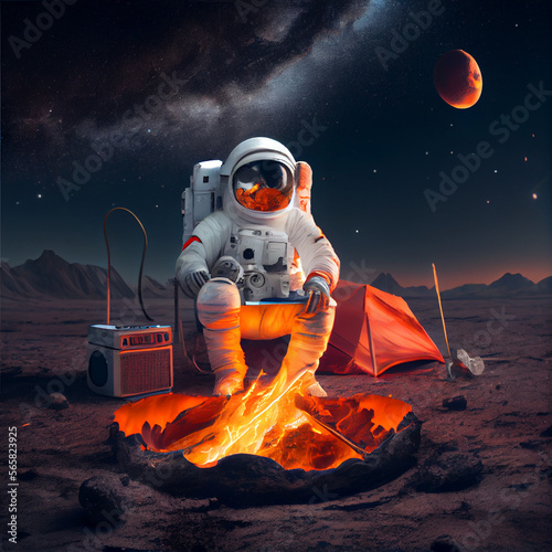 Astronaut Campfire