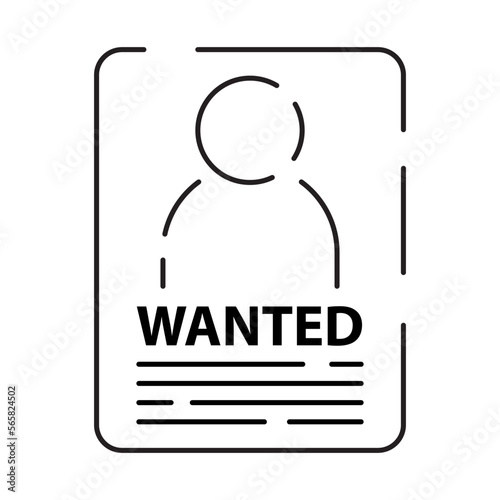 Police line icon. Law and Judgement line icons. Justice, Court of law and Government vector linear icon. Guilty and imprisoned