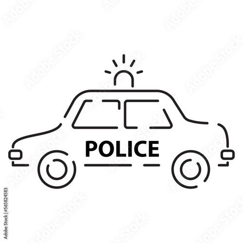 Police line icon. Law and Judgement line icons. Justice, Court of law and Government vector linear icon