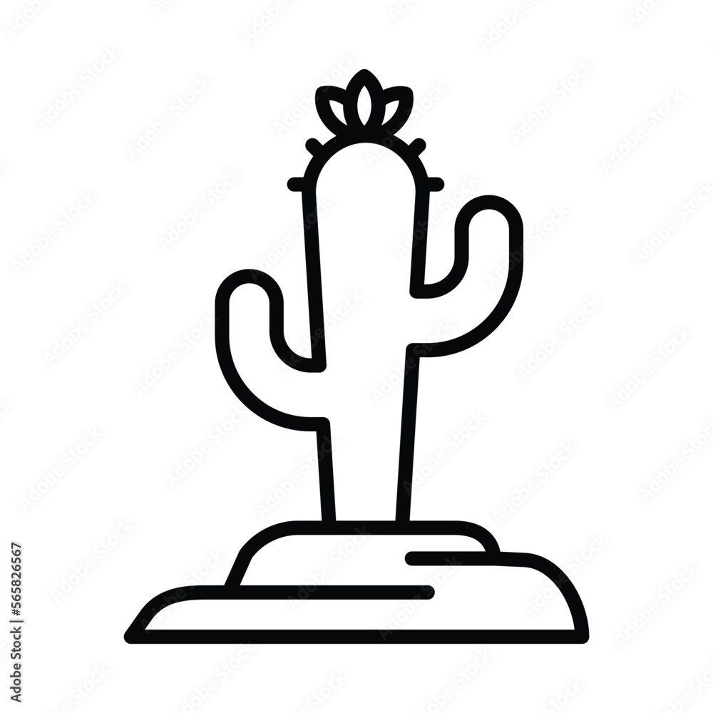cactus icon vector design template in white background cactus icon vector design template in white background