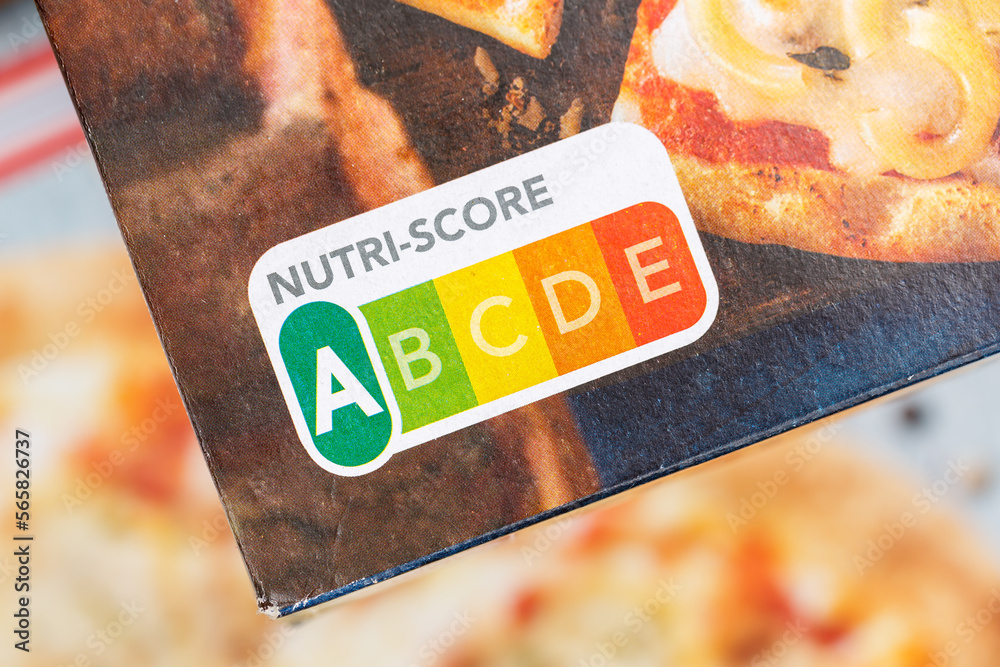 Nutri Score Nutrition Label Symbol Healthy Eating For Food Stock Photo ...