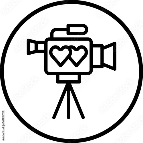 Video Camera Icon Style