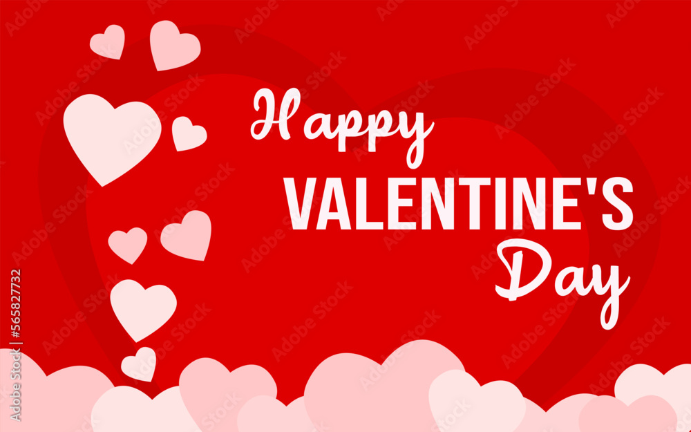 VALENTINE'S DAY CONCEPT AND DESIGN, SUITABLE FOR POSTER, BANNER, BACKGROUND, STICKER, OR SOCIAL MEDIA VALENTINE'S DAY CONCEPT AND DESIGN, SUITABLE FOR POSTER, BANNER, BACKGROUND, STICKER, OR SOCIAL MEDIA