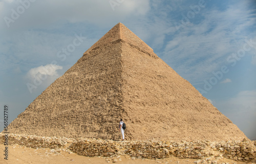 Pyramids of Giza in Cairo, Egypt 