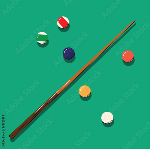 snooker pool billiard balls isolated vector illustration

