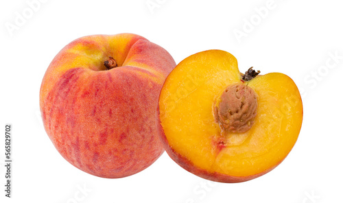 Peach on isolated on transparent png