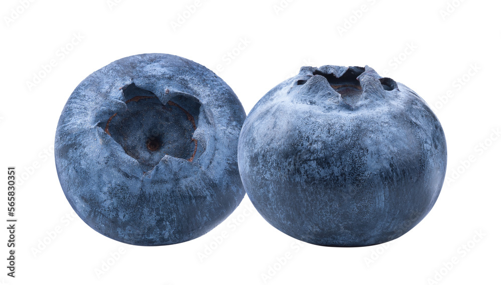 Obraz premium Blueberry isolated on transparent png.