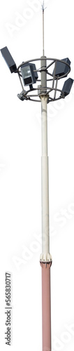 Isolated PNG cutout of a street lamp on a transparent background, ideal for photobashing, matte-painting, concept art