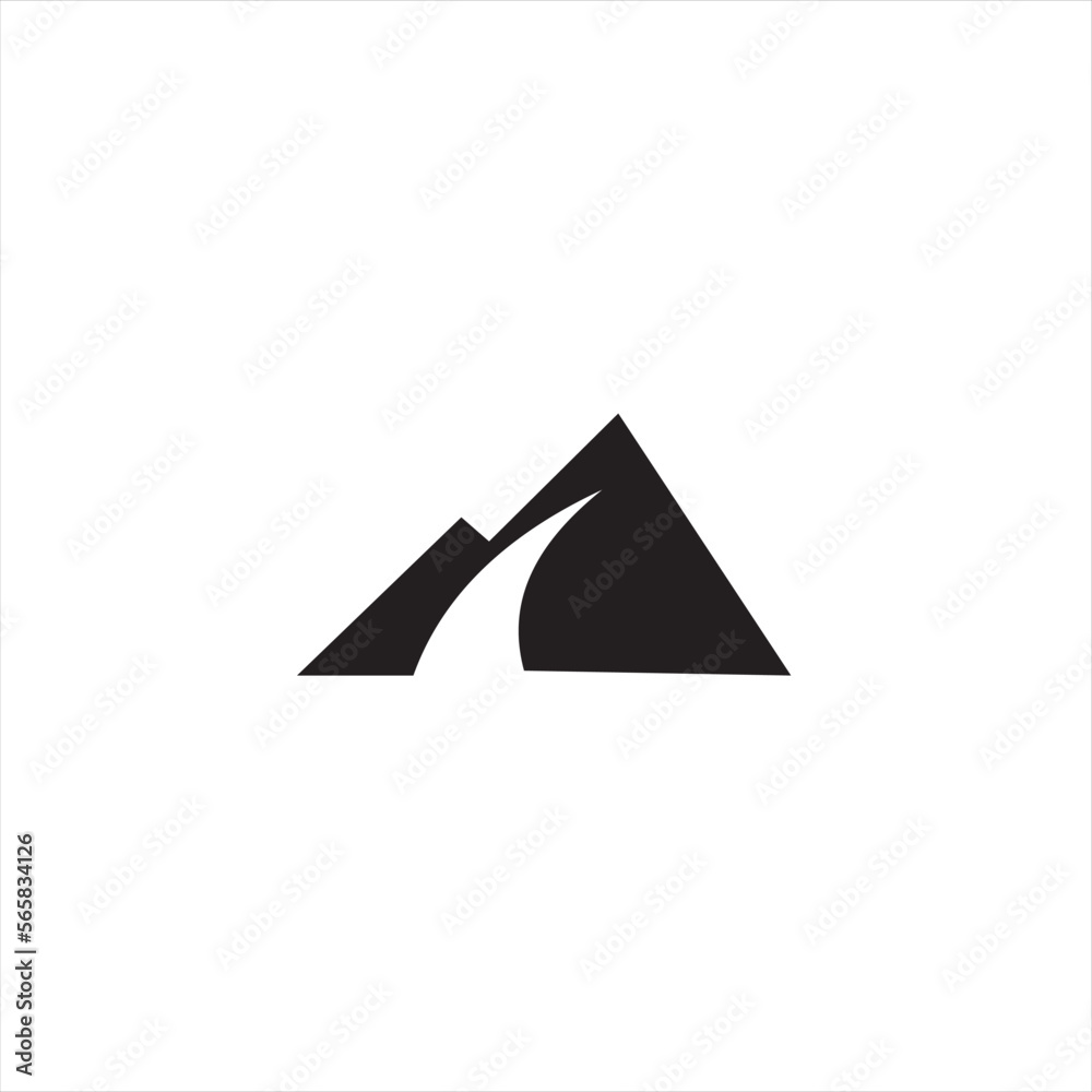 Mountain line elements in a simple and modern style , can be used in various media easily. Mountain line elements in a simple and modern style , can be used in various media easily.