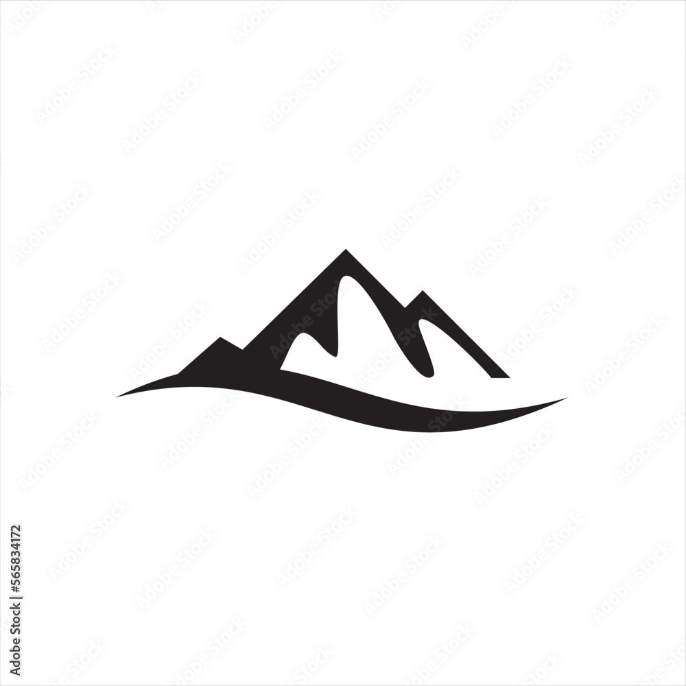 Mountain line elements in a simple and modern style , can be used in various media easily. Mountain line elements in a simple and modern style , can be used in various media easily.