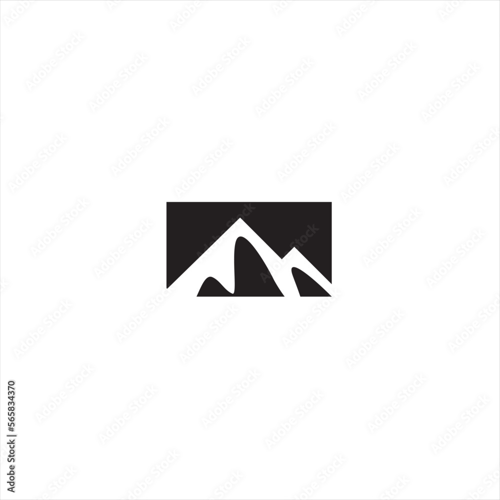 Mountain line elements in a simple and modern style , can be used in various media easily. Mountain line elements in a simple and modern style , can be used in various media easily.