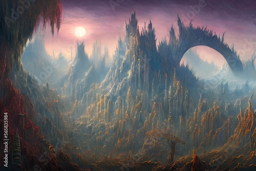 Alien Landscape, a trip to another world, another time