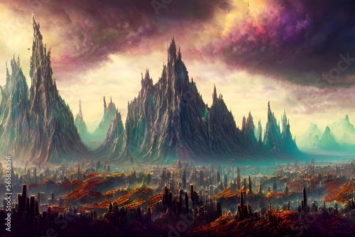 Alien Landscape, a trip to another world, another time