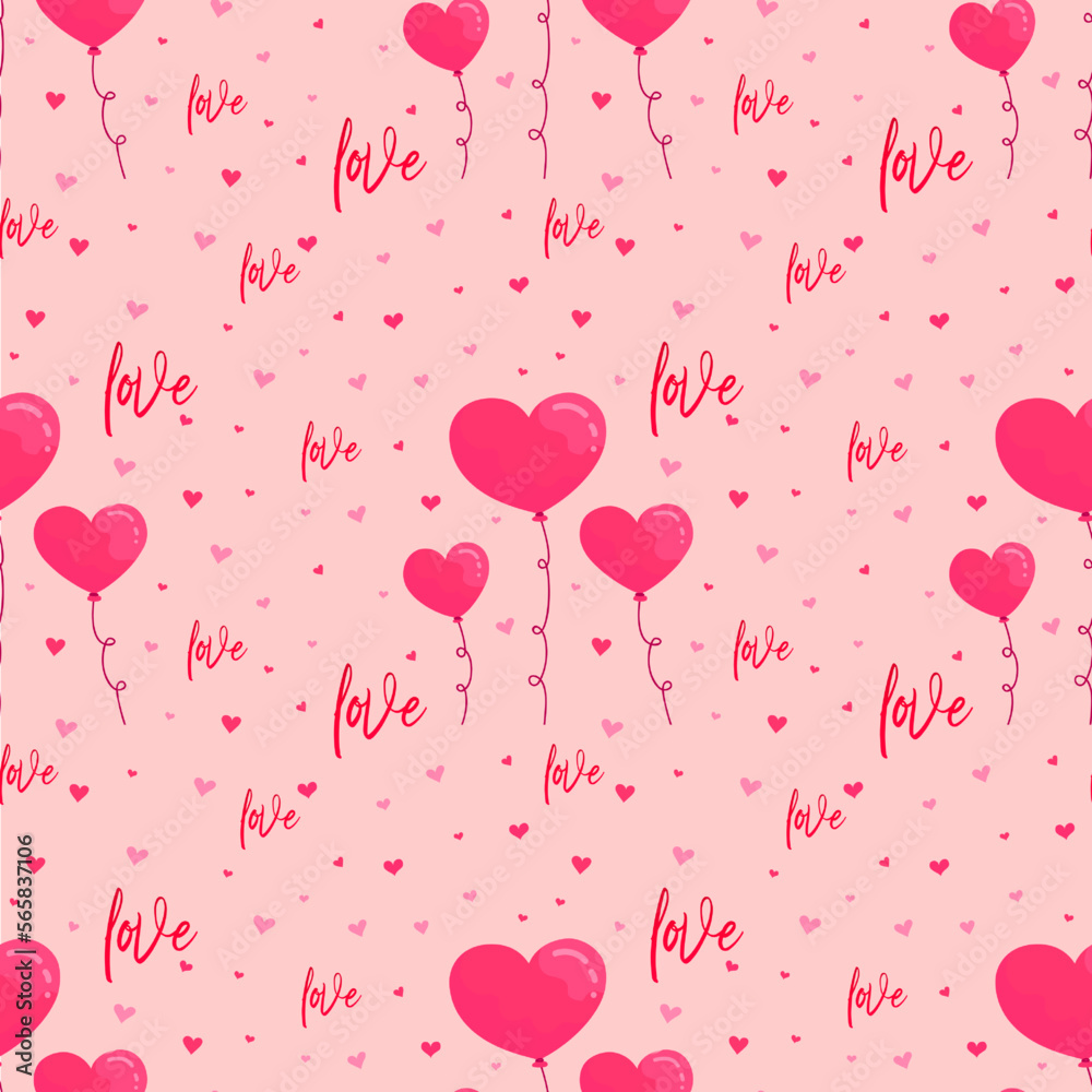 Love seamless pattern for valentine