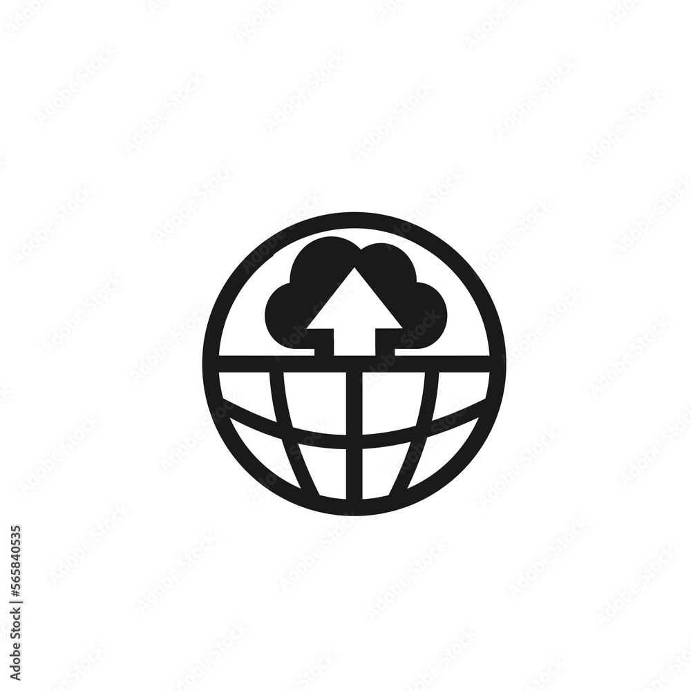 Vector illustration of the web data download icon. Isolated on a white background. Vector illustration of the web data download icon. Isolated on a white background.