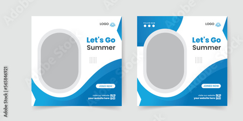 Travel social media post banner