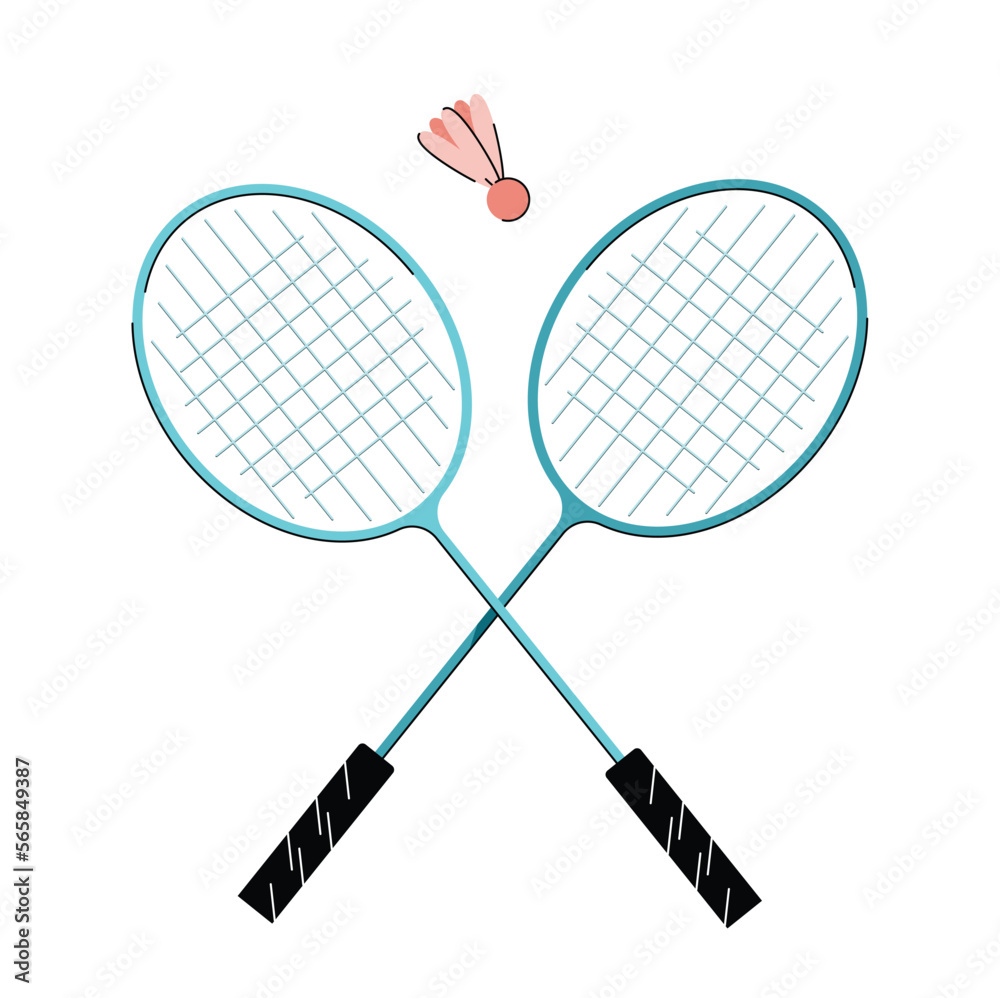 badminton racket with shuttlecock isolated vector illustration
badminton racket with shuttlecock isolated vector illustration
